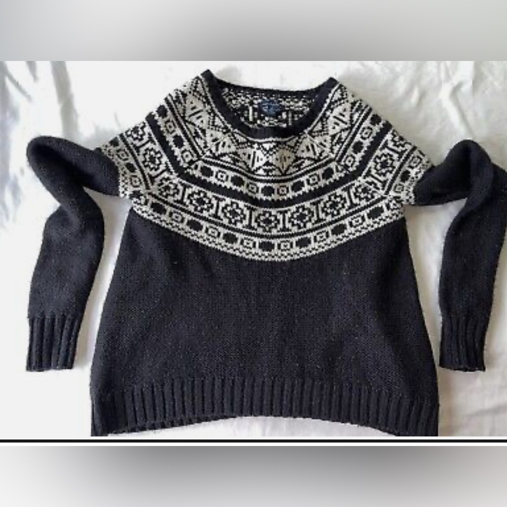 American Eagle Outfitters Fair Isle Nordic Winter Sweater Womens Size S